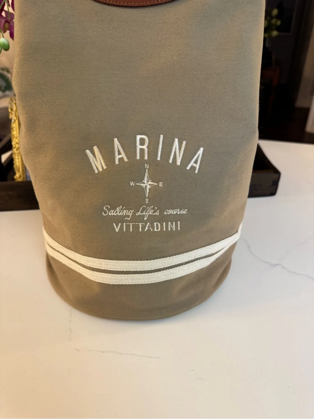 🤎🤍 VITTADINI CANVAS BACKPACK  BAG! 🤎🤍